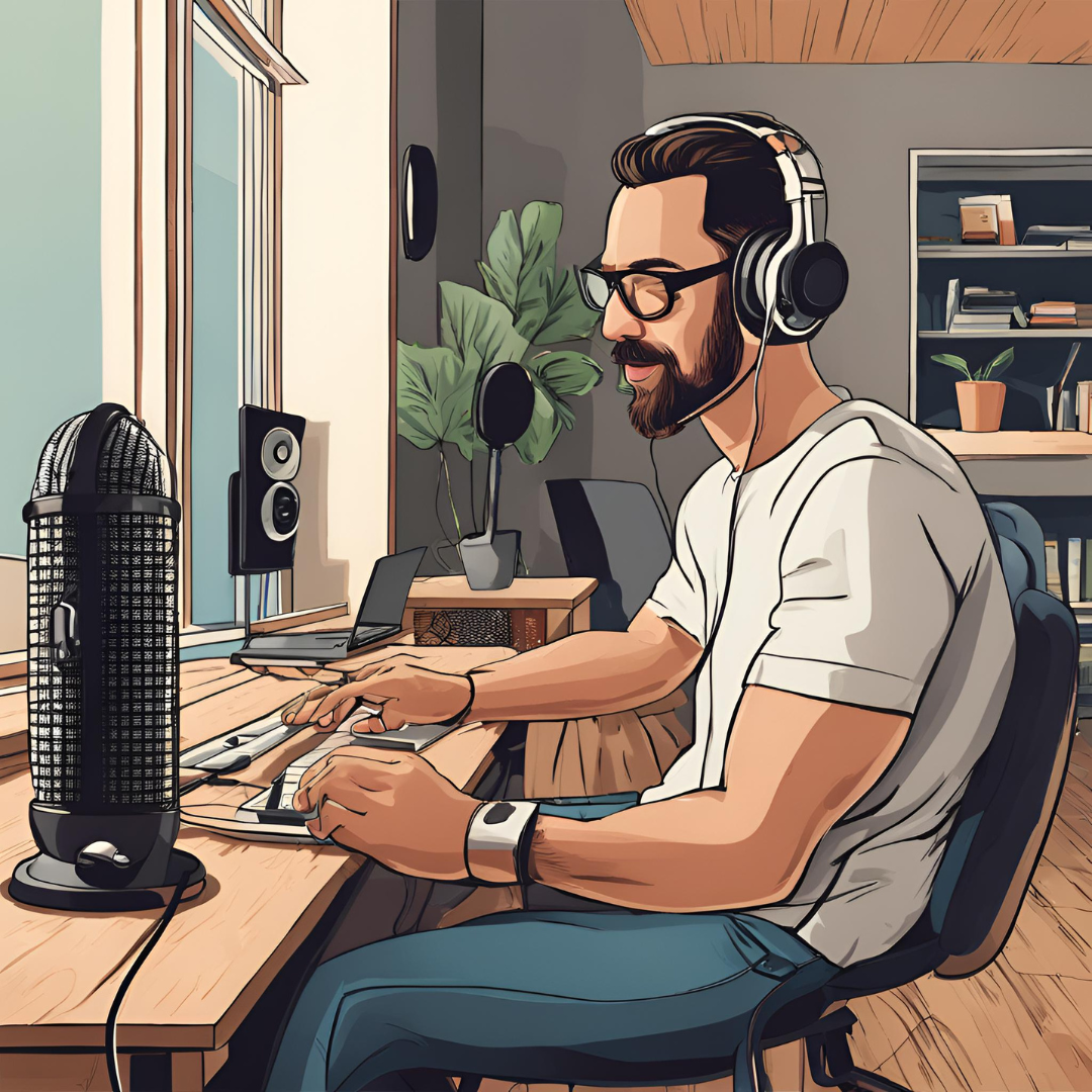 Podcasting to make money from home 2024